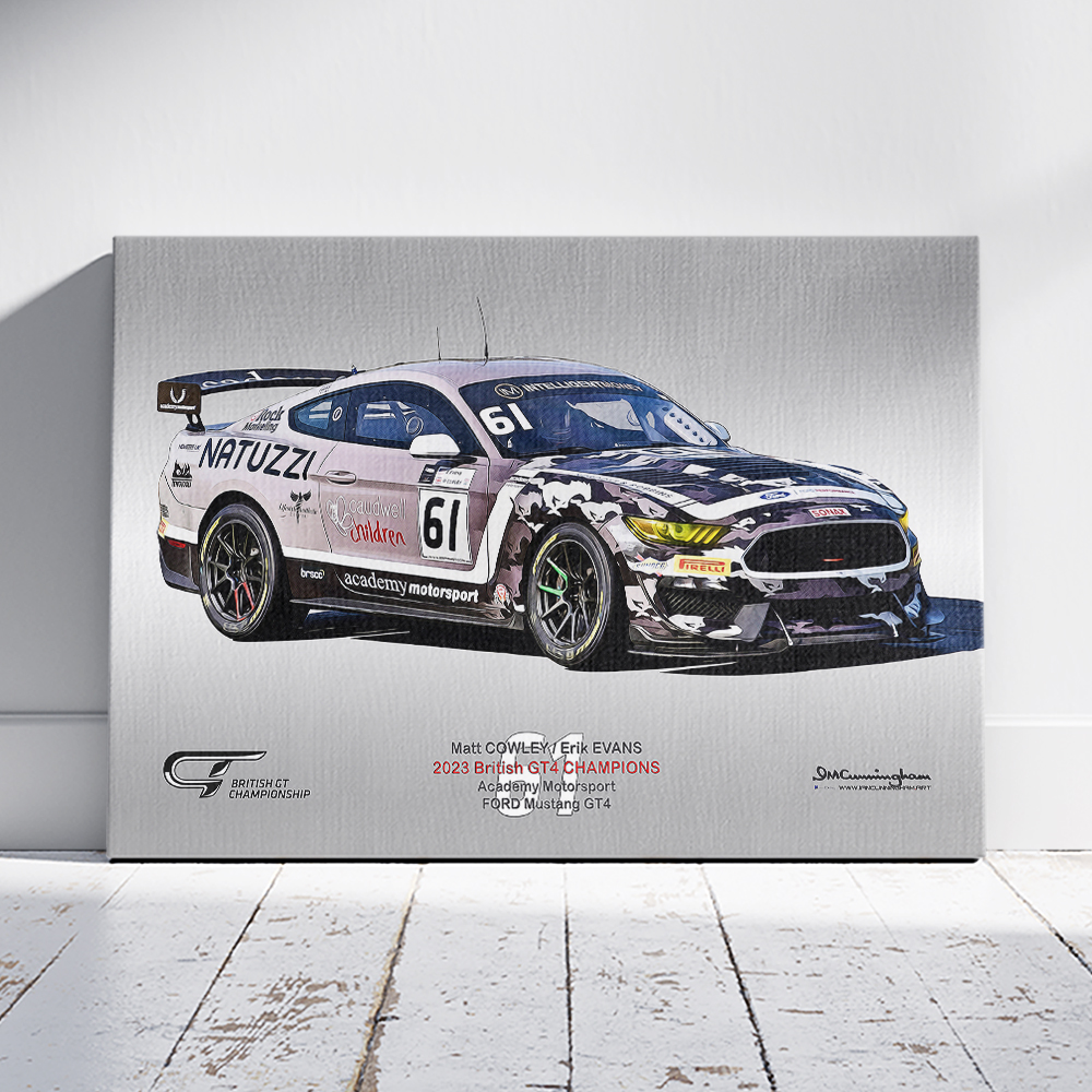 [C231106] C231106 FORD Mustang GT4 British GT 2023 Champion Academy Motorsport #61