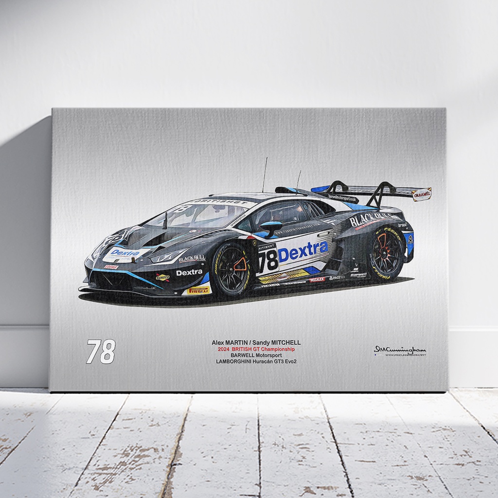 [C240403] C240403 Lamborghini Huracan GT3 Evo British GT 24 Barwell Motorsport #78