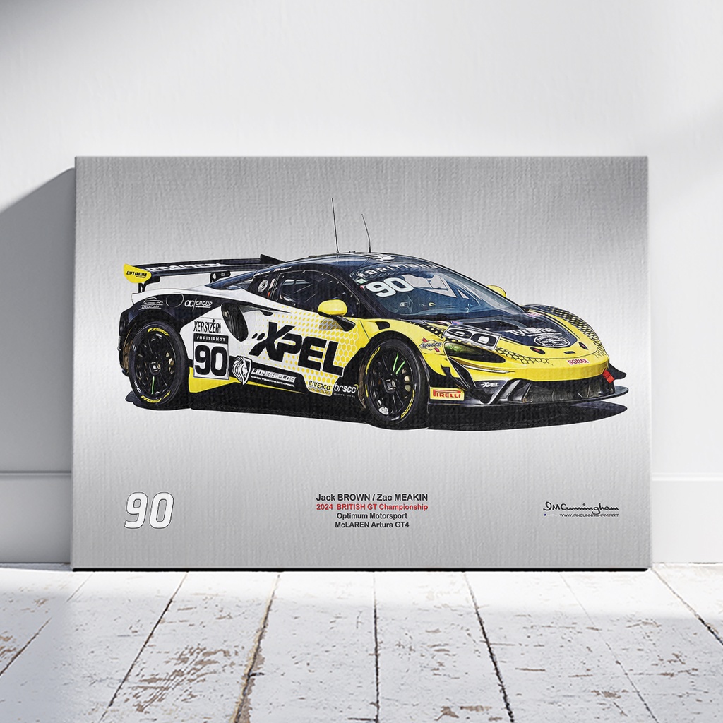 [C240406] C240406 McLaren Artura GT4 British GT 24 Optimum Motorsport #90