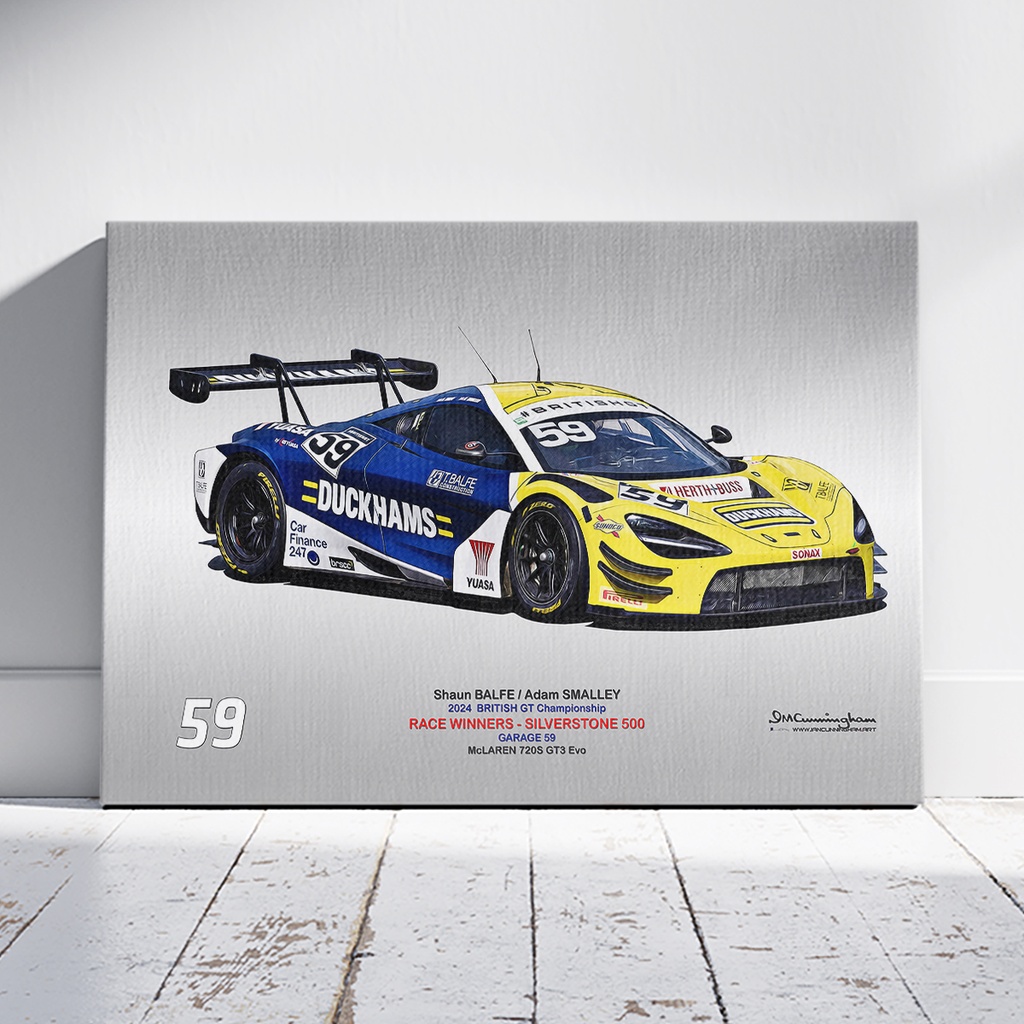 [C240410] C240410 McLaren 720S GT3 British GT 24 Optimum Motorsport #90 Silverstone 500 Winners