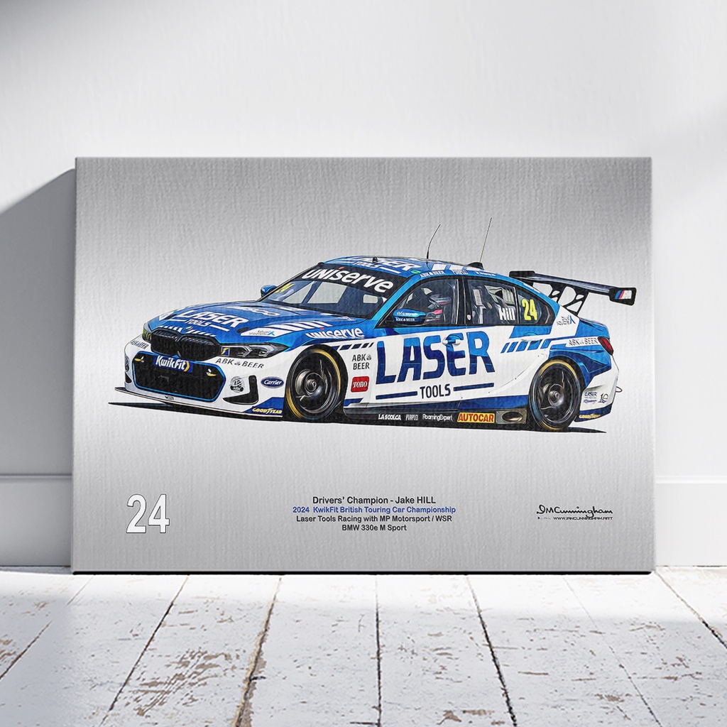 C241002 BMW 330e BTCC 24 WSR #24 HILL CHAMPION